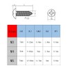 Oneyijun 20 Pcs M4 x 10mm Self Tapping Wood Screws