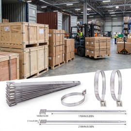 100 Metal Truck Seals - Heavy Duty Steel Trailer & Container Security Seals, Tamper Evident & Numbered Sequentially for Freight Shipping (100 Pack)