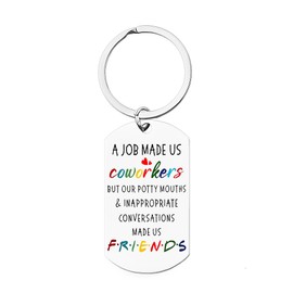 Funny Coworker Keychain Gifts for Women Men Farewell Going Away Gifts for Coworkers Friends Colleague Leaving Gifts
