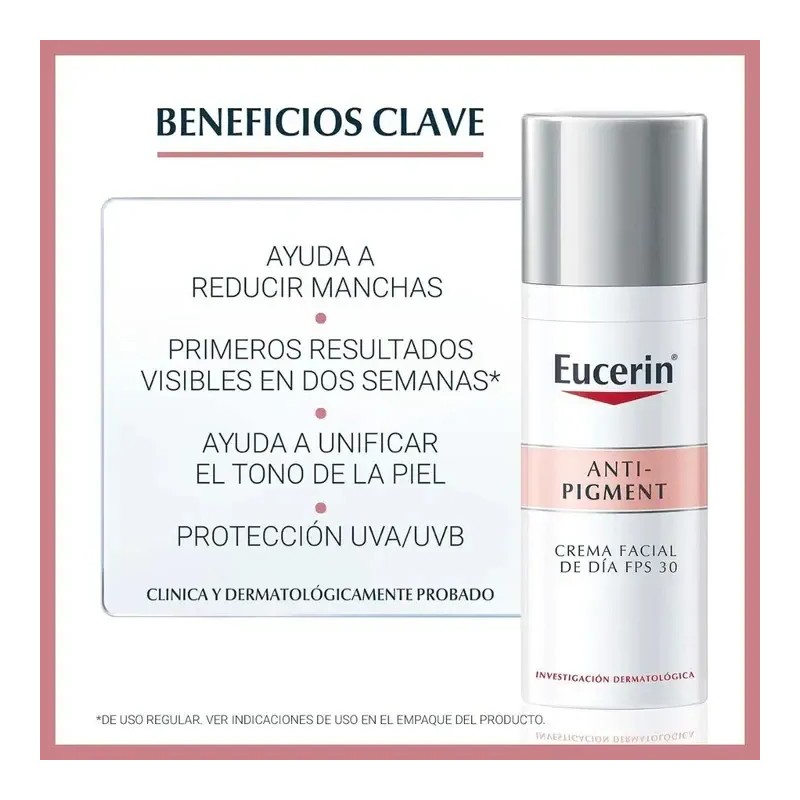 Eucerin - Antipigment Crema De Día Y Protector Solar Despigmentante