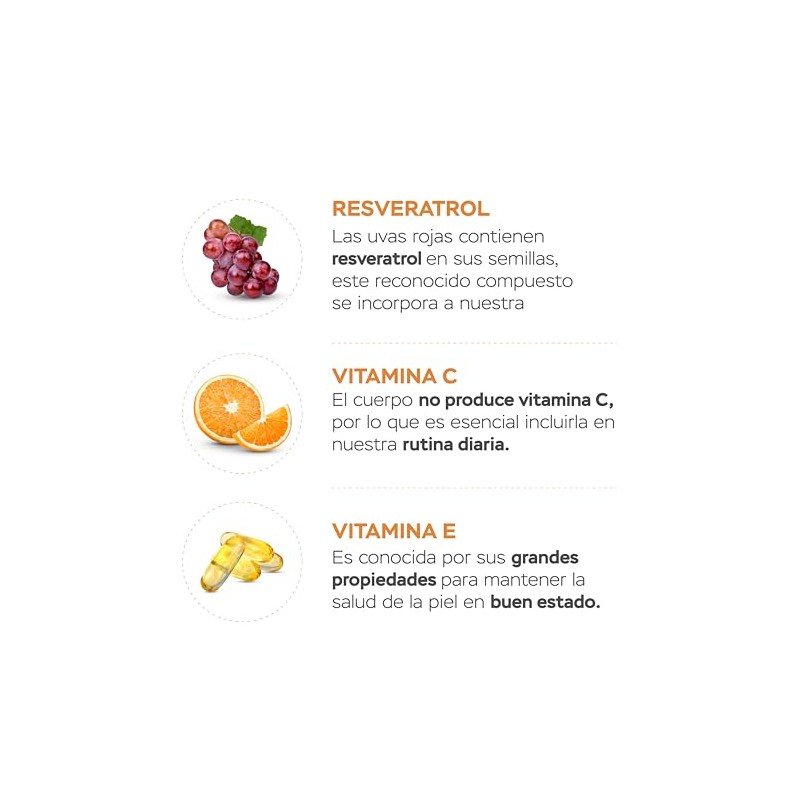 Vitasei Colágeno Hidrolizado Polvo Péptidos Resveratrol Coco Tipos 16oz Porciones