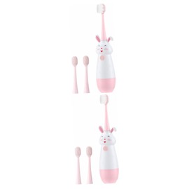 NOLITOY 2 Sets Cartoon Design Boys and Girls Sonic Electric Toothbrushes 3 Replacement Heads Soft Bristles Long Term Quality