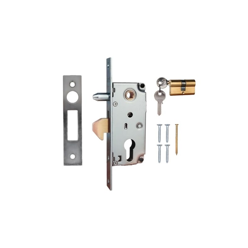 ATTAS Sliding Gate Hook Lock - Galvanised Steel Mortise Lock
