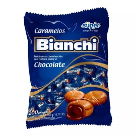 Super Colombia Bianchi Chocolate Filled Candy 100u 460g