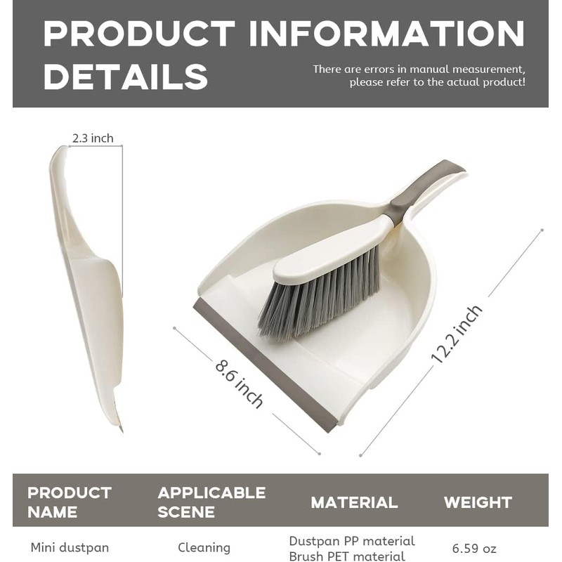 Dust Pan, Dustpan and Brush Set, Small Dust Pan and