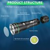 WINDFIRE Rechargeable Scuba Diving Flashlight, Super Bright LED Dive Light,