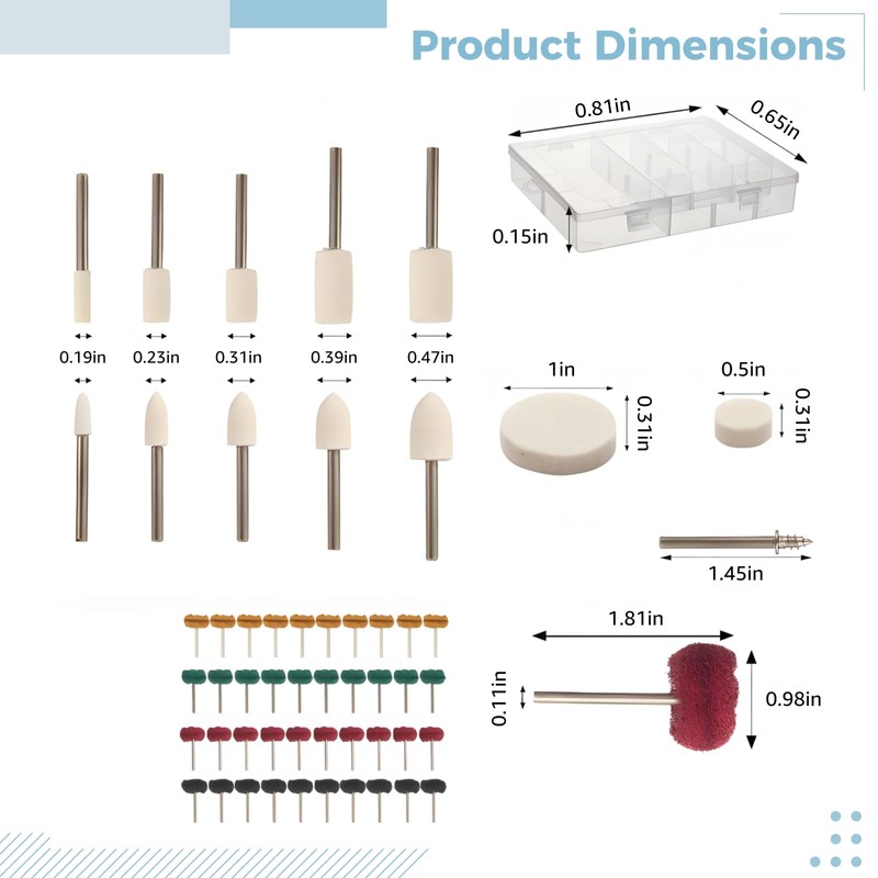 140 PCS Polishing Kit Compatible with Dremel, Polishing Bits &