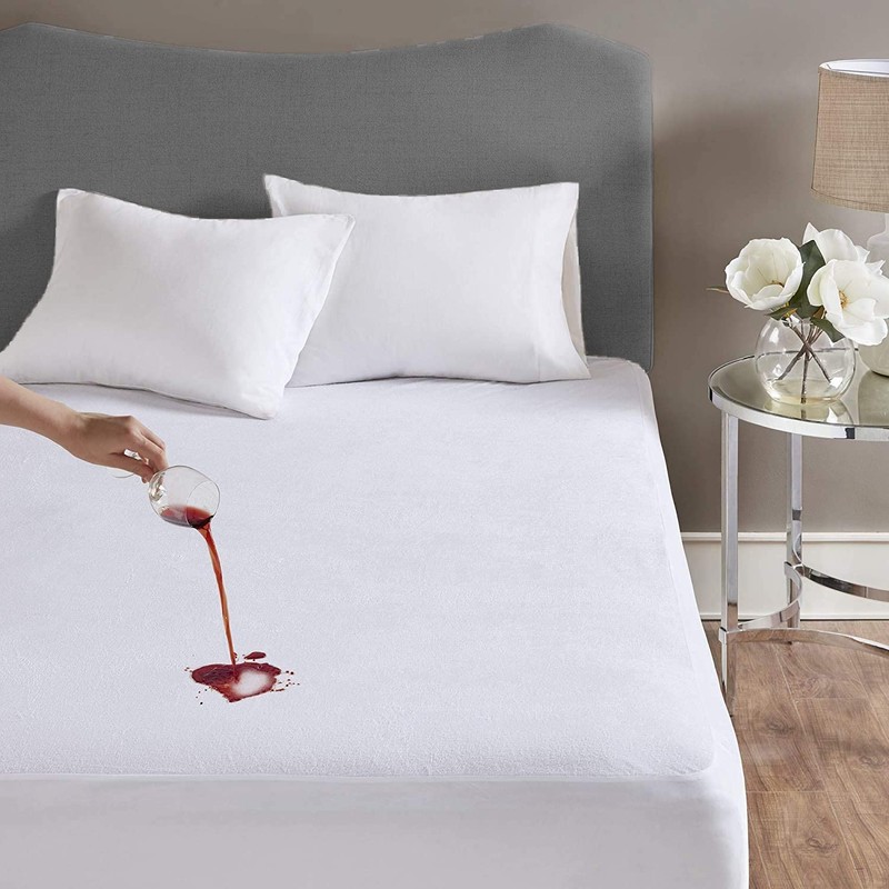 Olivia Rocco Extra Deep Waterproof Terry Towel Mattress Protector Topper
