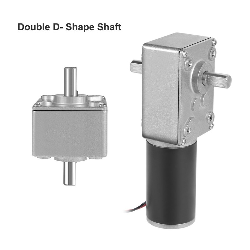 uxcell Double Shaft Worm Gear Motor DC 12V 5RPM High