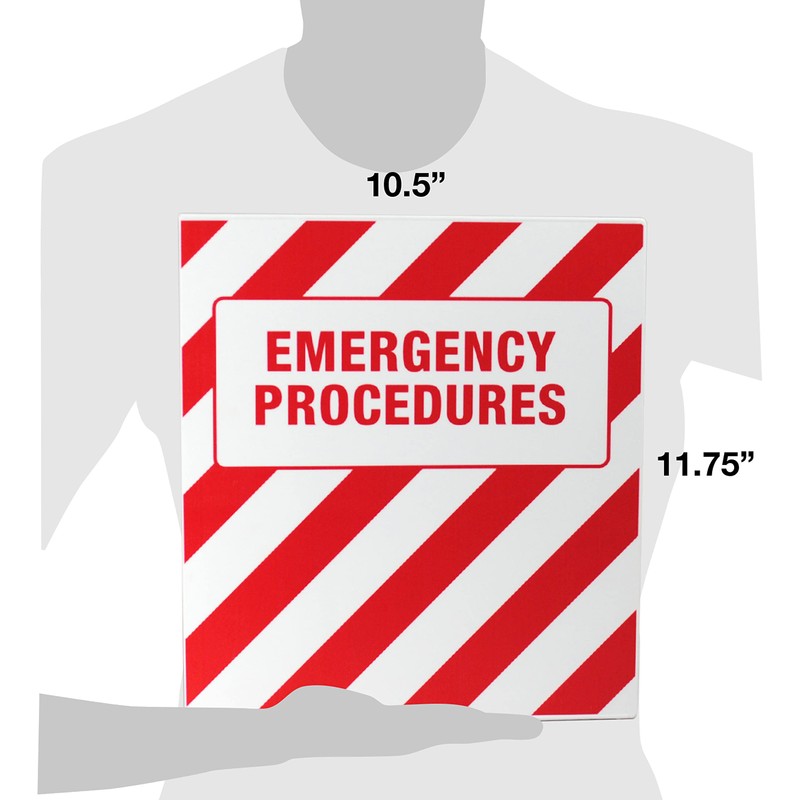 UniKeep Emergency Procedures Binder - 1.5 Inch Spine - with