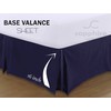 Sapphire Collection PLAIN DYED POLY COTTON PLEATED PLATFORM BASE VALANCE