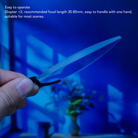 Handheld Split Diopter Filter 79mm, Optical Glass Foreground Blur Lens Filter for DSLR Cameras, Creative Photography Prism Effects with Cleaning Cloth Storage Bag