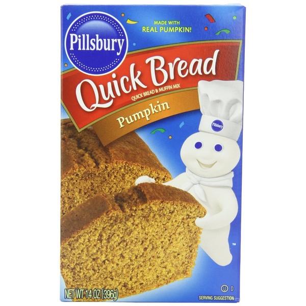 Pillsbury Pumpkin Quick Bread and Muffin Mix - 14 oz (Pack of 3)
