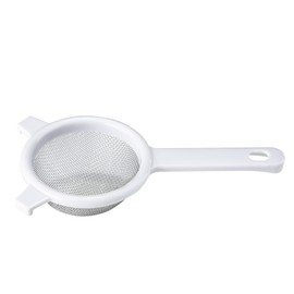 Chef Craft Colador clásico de malla de acero inoxidable, 4 pulgadas de diámetro, blanco