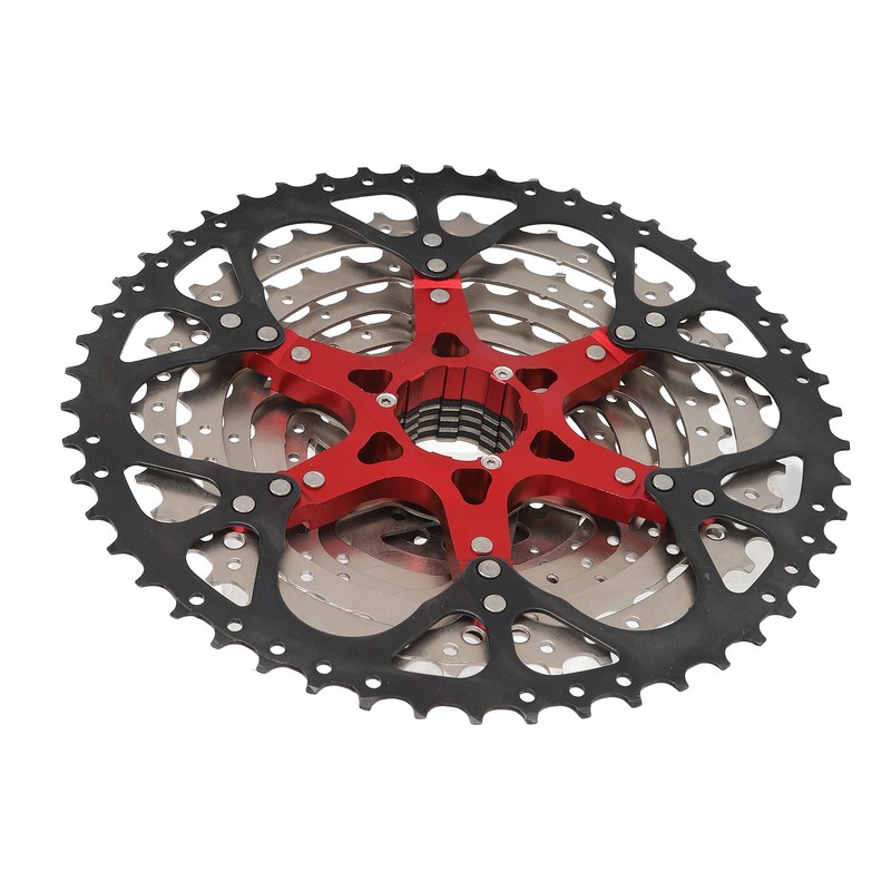 10 Speed Cassette Flywheel Aluminum Alloy 12‑50T Hollow Design Silent