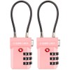 SURE LOCK TSA Approved Luggage Locks, Open Alert, Easy Read