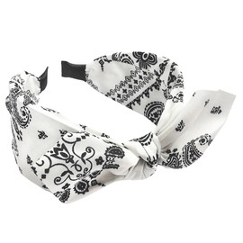 scicent Hair Bow Wide Headband Navy Women Head Band Polka Dots Print Headwraps Hair Bands Style Hair Accessories 15