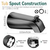 Tub Spout with Diverter, Slip-On Tub Spout, Bathroom Bathtub Faucet
