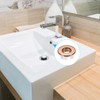 sourcing map Sink Cover Overflow Cover Copper Insert in Hole