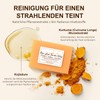 Soleneva Kojic Acid Turmeric Soap mit Schaumnetz - Pigmentflecken Entferner