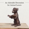 Young's Inc Resin Reading Dog with Glasses