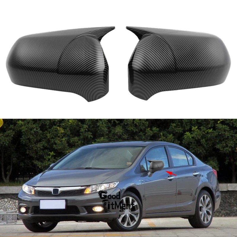 GOODFITMENT For Honda Civic 2006-2011 Carbon Fiber Left+Right Side Rearview