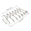 7 Wheel Pastry Cutter Roller Stainless Steel Multifunction Adjustable Width