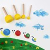 30-Piece Sponge Dab Brush Set, Round Sponges Dab Brush Set