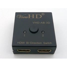 ViewHD HDMI Bi-Directional 2x1 or 1x2 A-B/AB Switch | Model: VHD-AB:3D