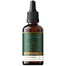 Collagenic | Serum Facial Exfoliante con Acido Glicólico, Hialurónico y Colágeno| Exfolia, Suaviza Textura, Reduce Manchas e Hidrata | Suero de Noche | 50 ml