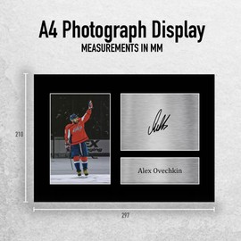 HWC Trading Alex Ovechkin Washington Capitals Gifts Printed Signed Autograph Picture for Ice Hockey Fans - A4