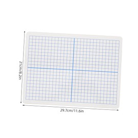 Operitacx Doppelseitiges Whiteboard Tragbares Abwischbares Notizbrett mit Präzisen Gitterlinien für Zeichnungen Planungen und Notizen für Büro Zuhause und Unterwegs