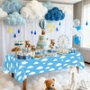 QUERICKY 2 Pack Blue Tablecloths, 137 x 274cm Blue Table