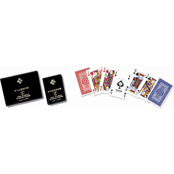 Piatnik 100% Plastic Bridge Single Deck Playing Cards