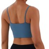 Sujetador deportivo elástico con tiras para mujer, para yoga, sin