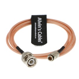 Alvin's Cables DIN 1.0 2.3 Mini BNC to BNC Male HD SDI 75ohm Cable for Blackmagic HyperDeck Shuttle 1M