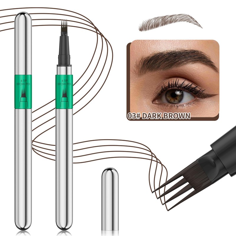 Magic Liquid Eyebrow Pencil,Waterproof Brow Pencil for Natural Beauty Brow,Microblading