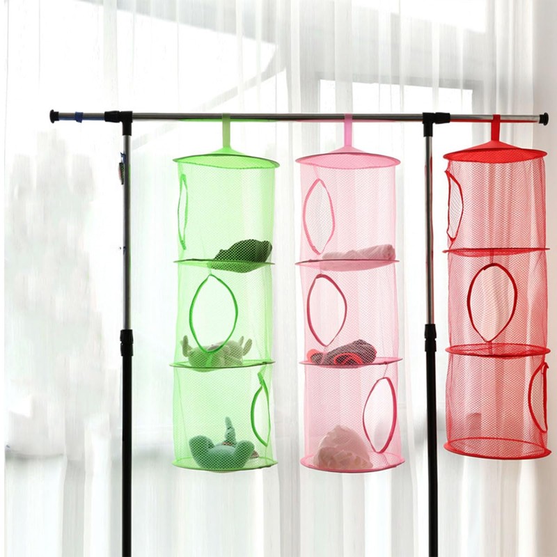 AIMALL Breathable Foldable Three-Layer Drying Basket, Large Capacity Toy and