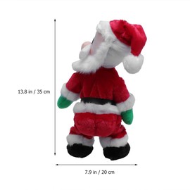 TOYANDONA Santa Claus Figure Twisted Wiggle Twerking Shaking Hips Christmas Electric Toy Kids Christmas Holiday Decorations English