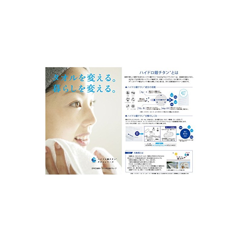 ハイドロ銀チタン(R) 滴カラー+2 ウォッシュタオル ベージュ