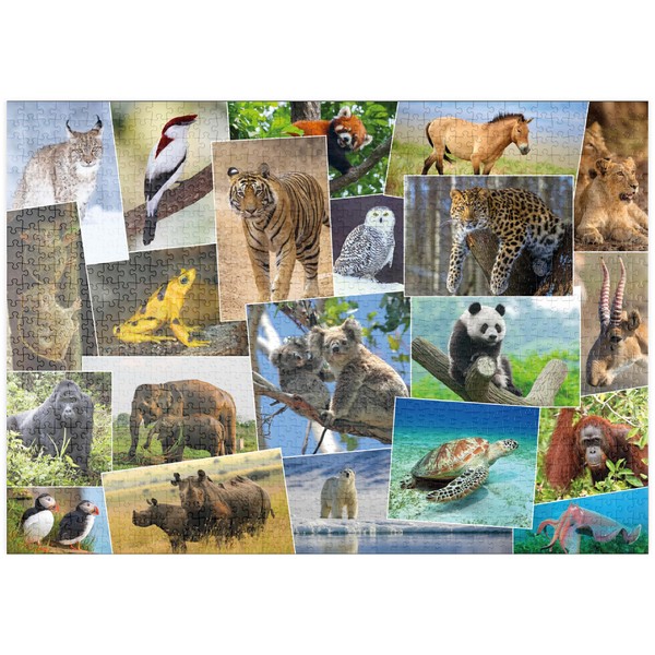 MyPuzzle Endangered Animals - Collage No. 1 - Premium 1000