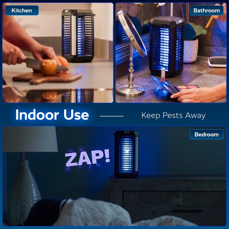 Rogue 2 in 1 Solar Bug Zapper Outdoor and Bug