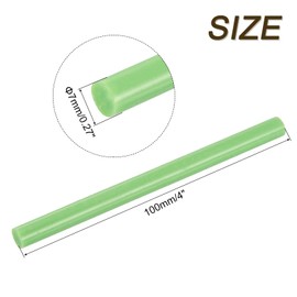 sourcing map Mini Hot Glue Gun Sticks 4-inch x 0.27-inch High Sticky Hot Glue Sticks for Glue Gun, Deep Green 30pcs