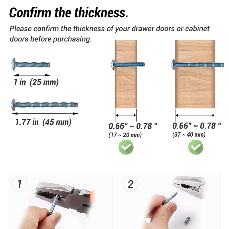 10 Pack Round Cabinet Knobs Drawer Knobs Dresser Knobs, Black