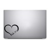 Bargain Max Decals Psalm 20:4 Verse Heart Decal Notebook Car