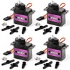Miuzei MG90S 9G Micro Servo Motor Kit de Motor Engranaje