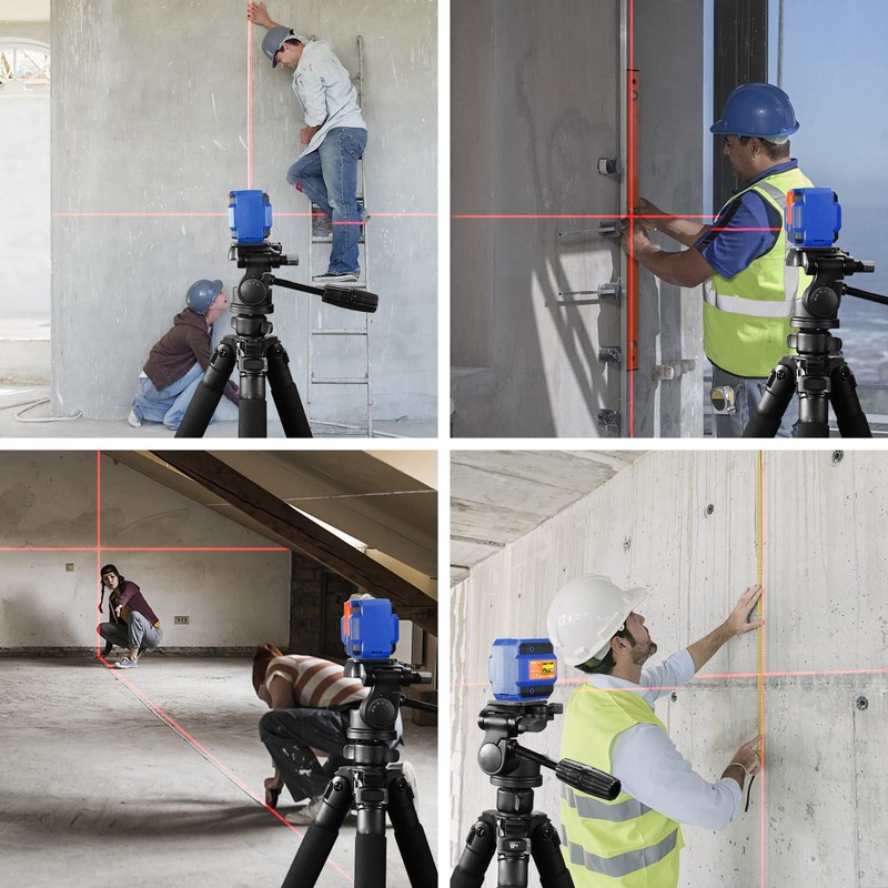 Laser Level 33-50 Feet Self-Leveling Line Lasers with Horizontal &