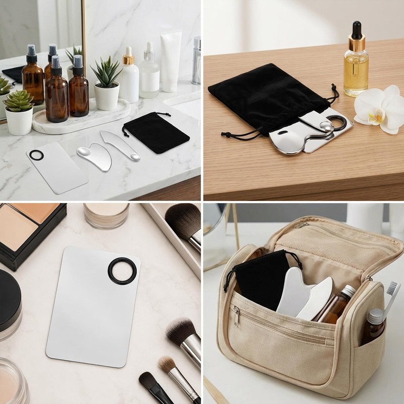 Carehabi Gua Sha Stainless Steel Set Gua Sha Face Tool