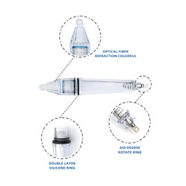 BLUEWING Fishing Deep Drop Lights 5 Pack 6.7" LED Underwater Attracting Lamp Fish Flashers for Swordfish, Tilefish, Halibut, Tuna, Grouper, Blue