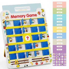 Juego de Memoria de Emparejamiento para Niños de 3, 4, 5, 6, 7, 8 Años, Juguete de Viaje para Niños y Niñas, Juegos de Mesa para 4-6, Esenciales de Viaje para Pequeños, Actividad para Avión/Coche